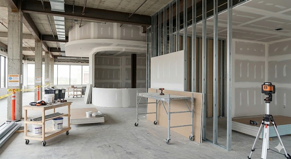 Portfolio drywall installation & interior divisions